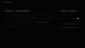 What Mazdarebels.com website looked like in 2016 (7 years ago)
