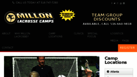 What Millonlacrosse.com website looked like in 2016 (7 years ago)