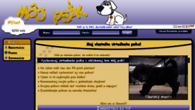 What Mojpsik.sk website looked like in 2016 (7 years ago)