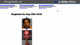 What Mugshots.io website looked like in 2016 (7 years ago)