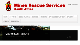 What Minesrescue.co.za website looked like in 2016 (7 years ago)