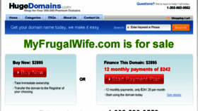 What Myfrugalwife.com website looked like in 2016 (7 years ago)