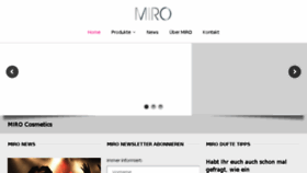 What Miro-cosmetics.de website looked like in 2016 (7 years ago)