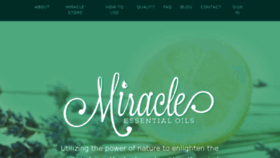 What Miracleessentialoil.com website looked like in 2016 (7 years ago)