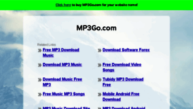 What Mp3go.com website looked like in 2016 (7 years ago)