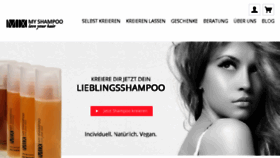 What Mixmyshampoo.de website looked like in 2016 (7 years ago)