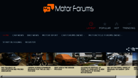 What Motorforums.co.uk website looked like in 2016 (7 years ago)