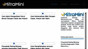 What Mitramini.com website looked like in 2016 (7 years ago)