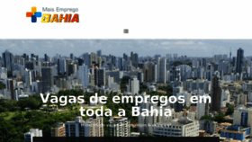 What Maisempregobahia.com.br website looked like in 2016 (7 years ago)