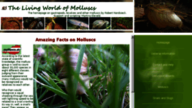 What Molluscs.at website looked like in 2016 (7 years ago)