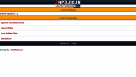 What Mp3jio.in website looked like in 2016 (7 years ago)