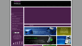 What Milco.fr website looked like in 2016 (7 years ago)