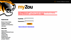 What Myzou.missouri.edu website looked like in 2016 (7 years ago)