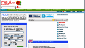 What Maui.net website looked like in 2016 (8 years ago)