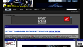 What M109riders.com website looked like in 2016 (7 years ago)