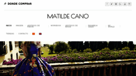 What Matildecano.es website looked like in 2016 (7 years ago)