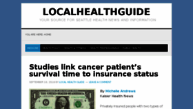 What Mylocalhealthguide.com website looked like in 2016 (7 years ago)