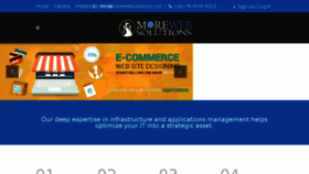 What Morewebsolutions.com website looked like in 2016 (7 years ago)