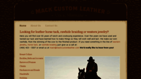 What Mackcustomleather.com website looked like in 2016 (7 years ago)