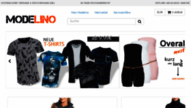 What Modelino.de website looked like in 2016 (7 years ago)
