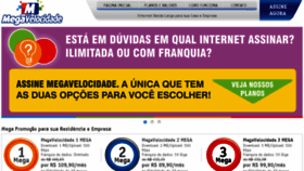What Megavelocidade.com.br website looked like in 2016 (7 years ago)