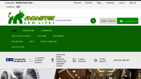 What Monsterledlites.com website looked like in 2016 (7 years ago)