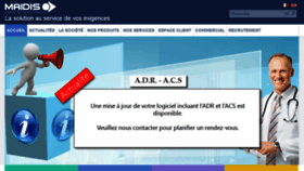 What Maidis.fr website looked like in 2016 (7 years ago)