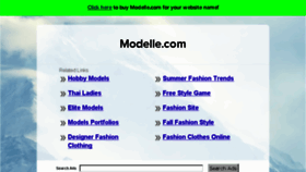 What Modelle.com website looked like in 2016 (7 years ago)