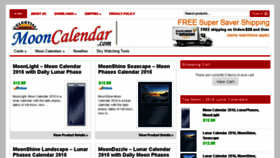 What Mooncalendar.com website looked like in 2016 (7 years ago)