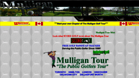 What Mulligantour.com website looked like in 2016 (7 years ago)