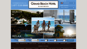 What Miamihotelgrandbeach.com website looked like in 2016 (7 years ago)