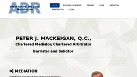 What Mackeigan.ca website looked like in 2016 (7 years ago)