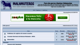 What Malamuteros.com website looked like in 2016 (7 years ago)