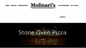 What Molinaris.com website looked like in 2016 (7 years ago)