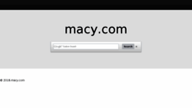 What Macy.com website looked like in 2016 (7 years ago)