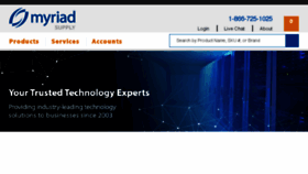 What Myriadsupply.com website looked like in 2016 (7 years ago)