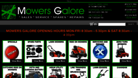 What Mowersgalore.com.au website looked like in 2016 (7 years ago)