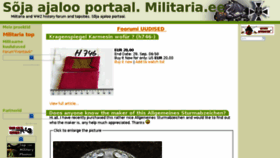 What Militaria.ee website looked like in 2016 (7 years ago)
