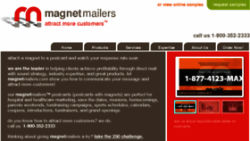What Magnetmailers.com website looked like in 2016 (7 years ago)