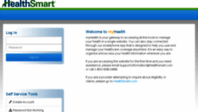 What Myhealth.healthsmart.com website looked like in 2016 (7 years ago)