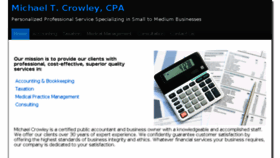 What Michaelcrowleycpa.com website looked like in 2016 (7 years ago)