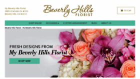 What Mybeverlyhillsflorist.com website looked like in 2016 (7 years ago)