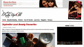 What Makeup4all.com website looked like in 2016 (7 years ago)