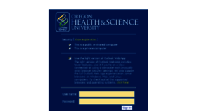 What Mail.ohsu.edu website looked like in 2016 (7 years ago)