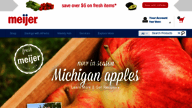 What Meijer.com website looked like in 2016 (9 years ago)