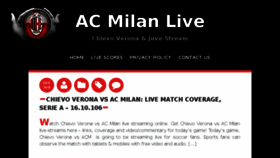 What Milanlive.net website looked like in 2016 (7 years ago)