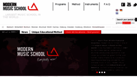 What Modernmusicschool.com website looked like in 2016 (7 years ago)