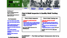 What Moldreport.com website looked like in 2016 (7 years ago)