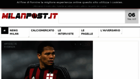 What Milanpost.it website looked like in 2016 (7 years ago)