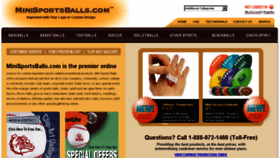 What Minisportsballs.com website looked like in 2016 (7 years ago)